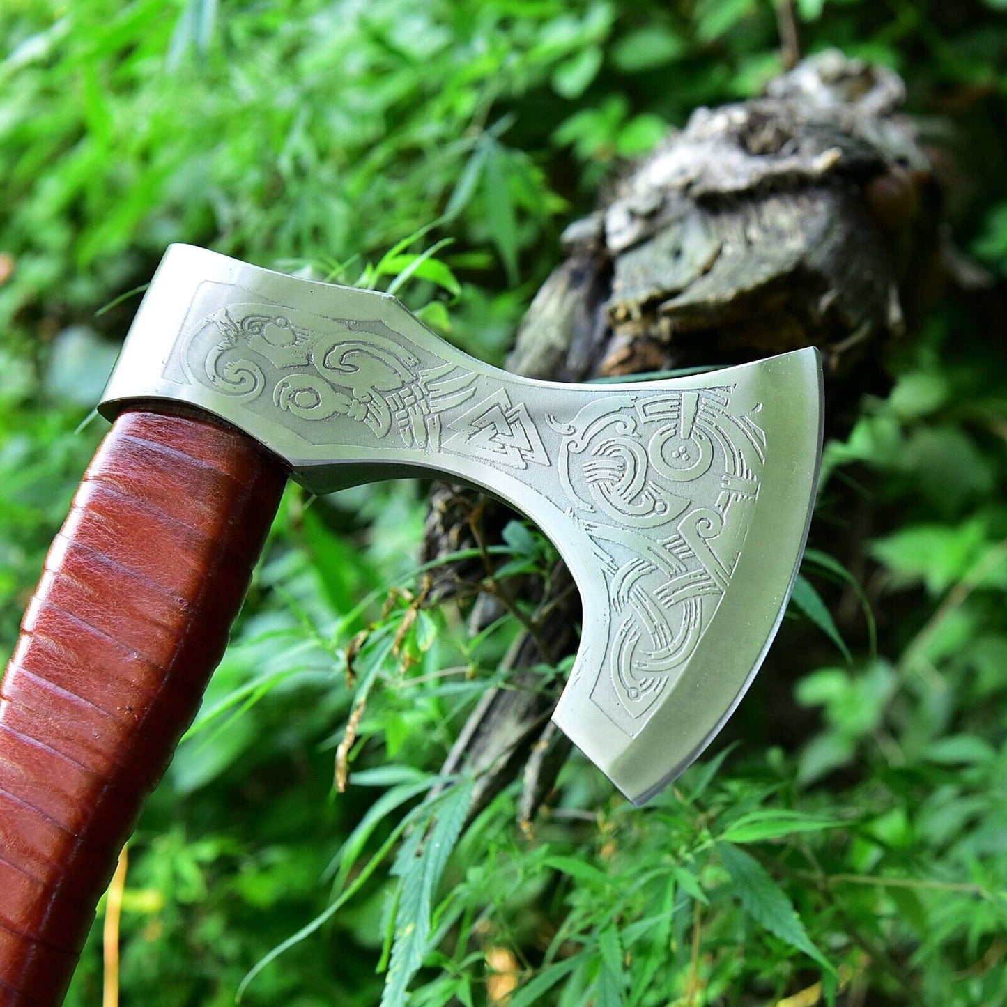 Viking Combat Axe with Carbon Steel Blade