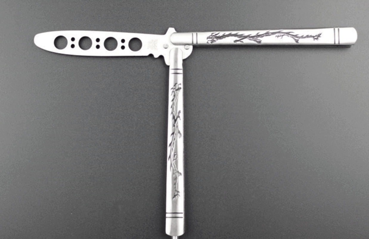 Dragon Stainless Steel Butterfly Knife Trainer � Non-Sharp Practice Tool