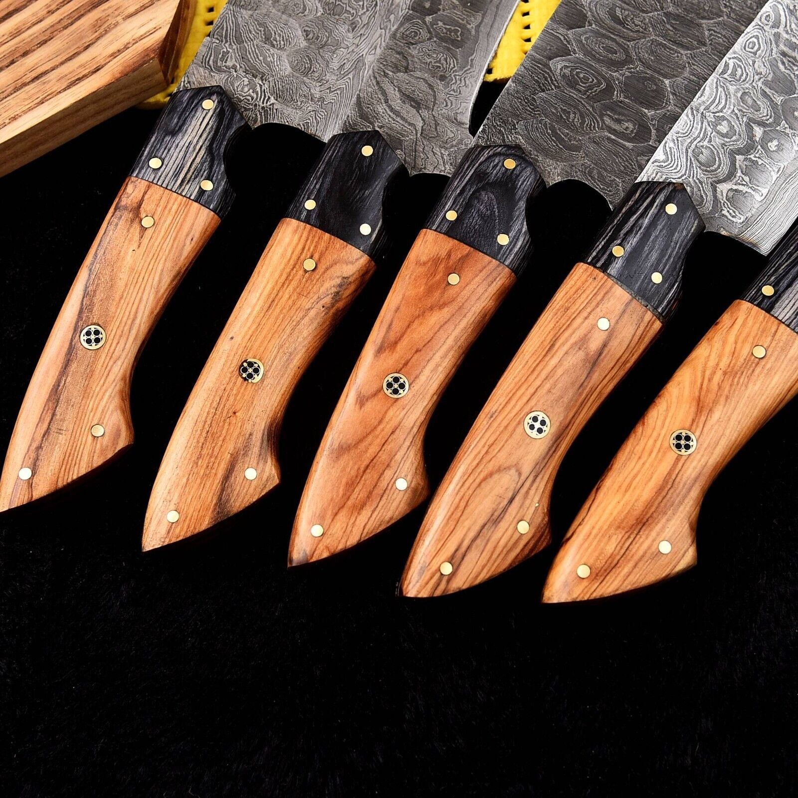 Handmade Damascus Steel Chef Knife Set