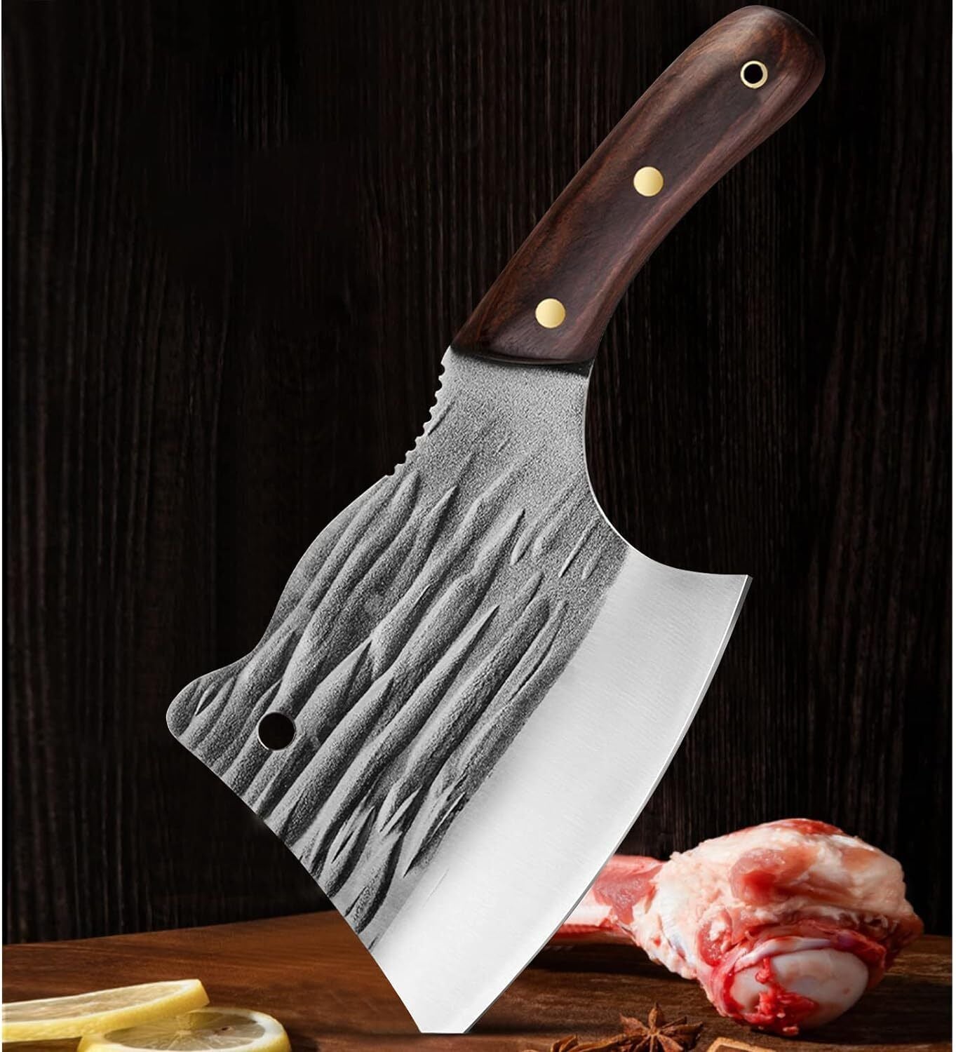 Handmade Chef Cleaver Knife for Butchering and Chopping