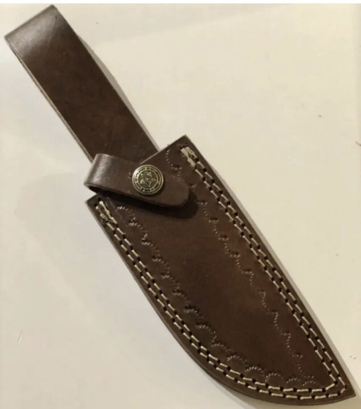 Damascus Hunting Skinning Knife with Stag Handle