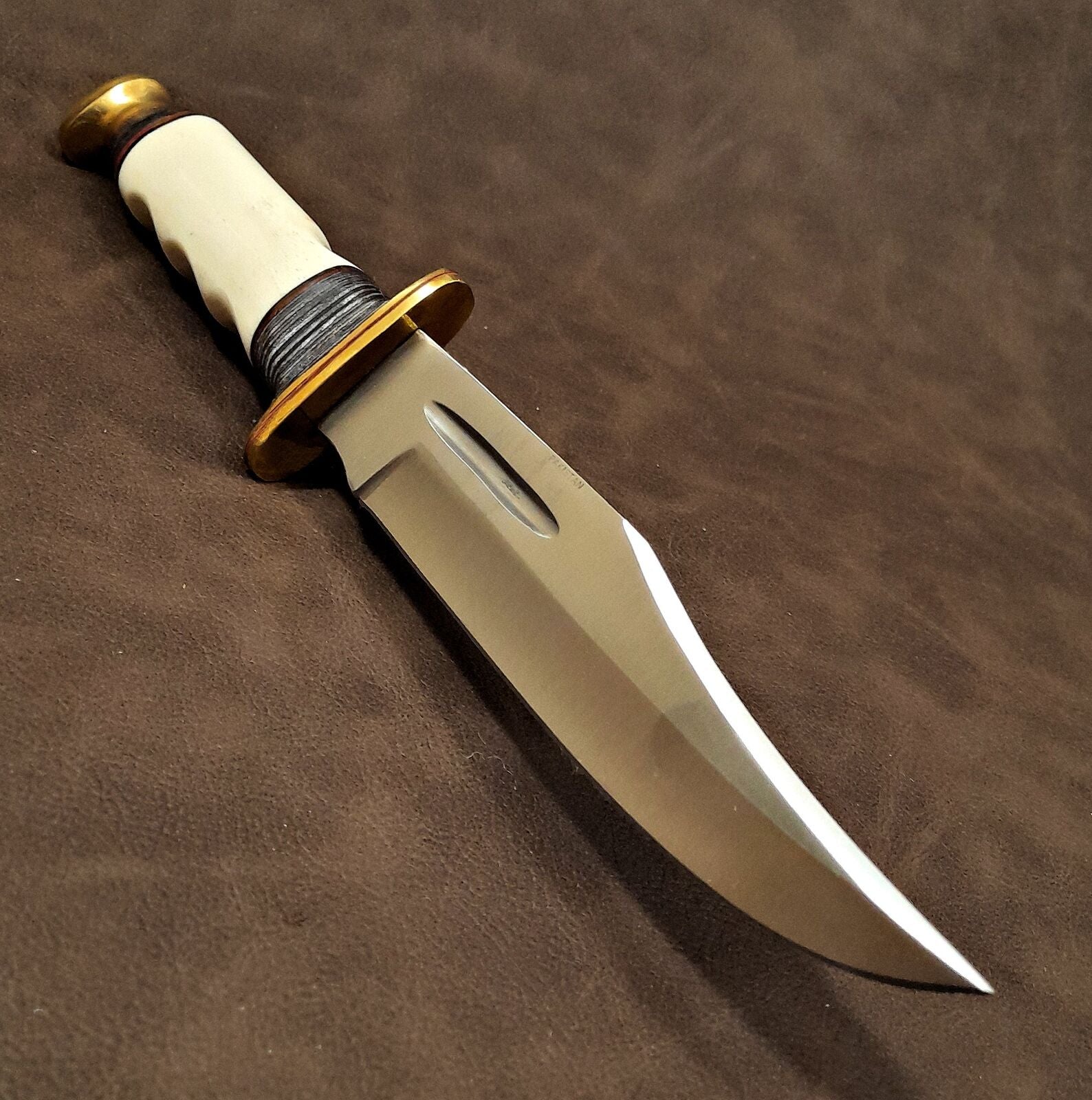 Bowie Knife with Real Bone Handle