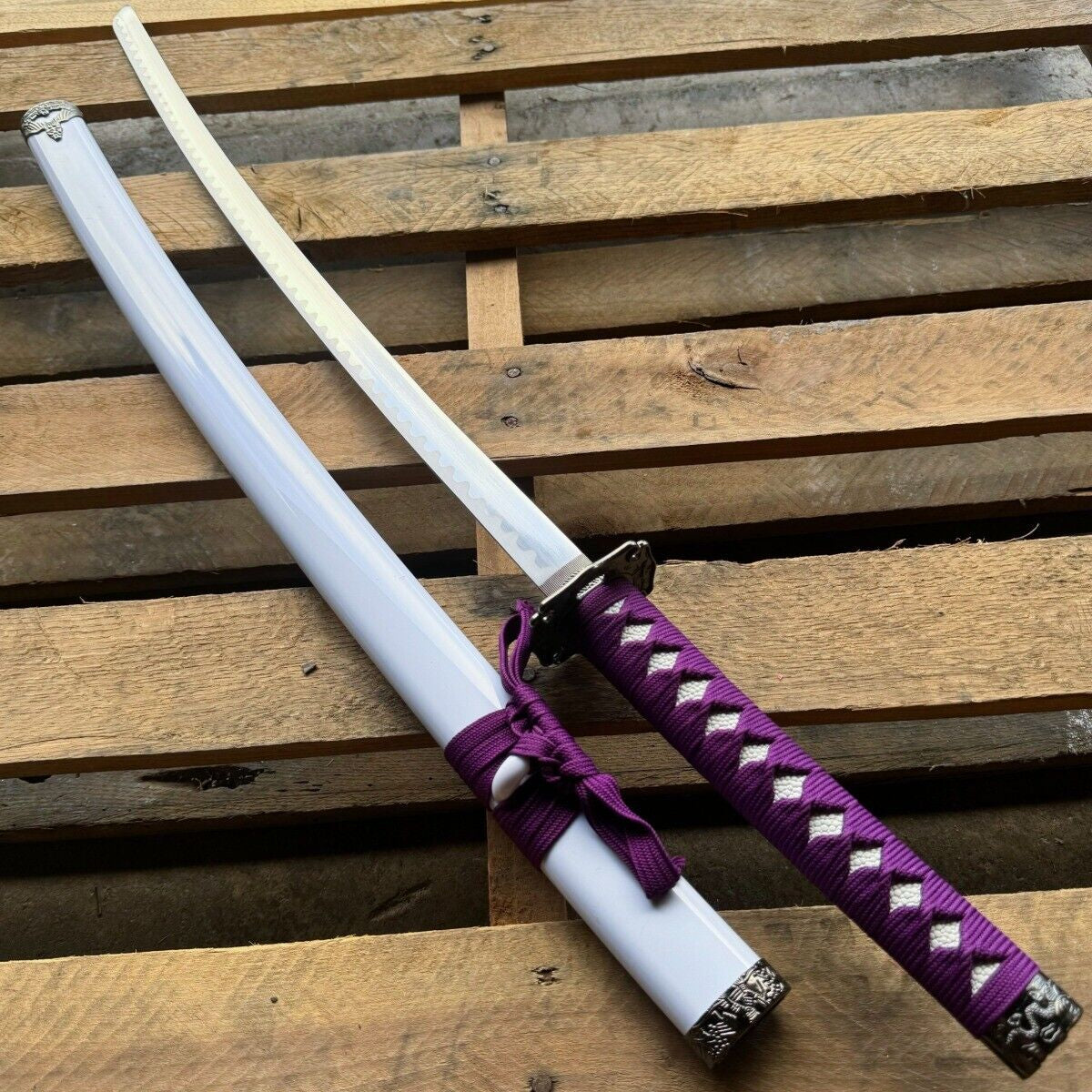 Samurai Katana Sword with Carbon Steel Blade and Scabbard