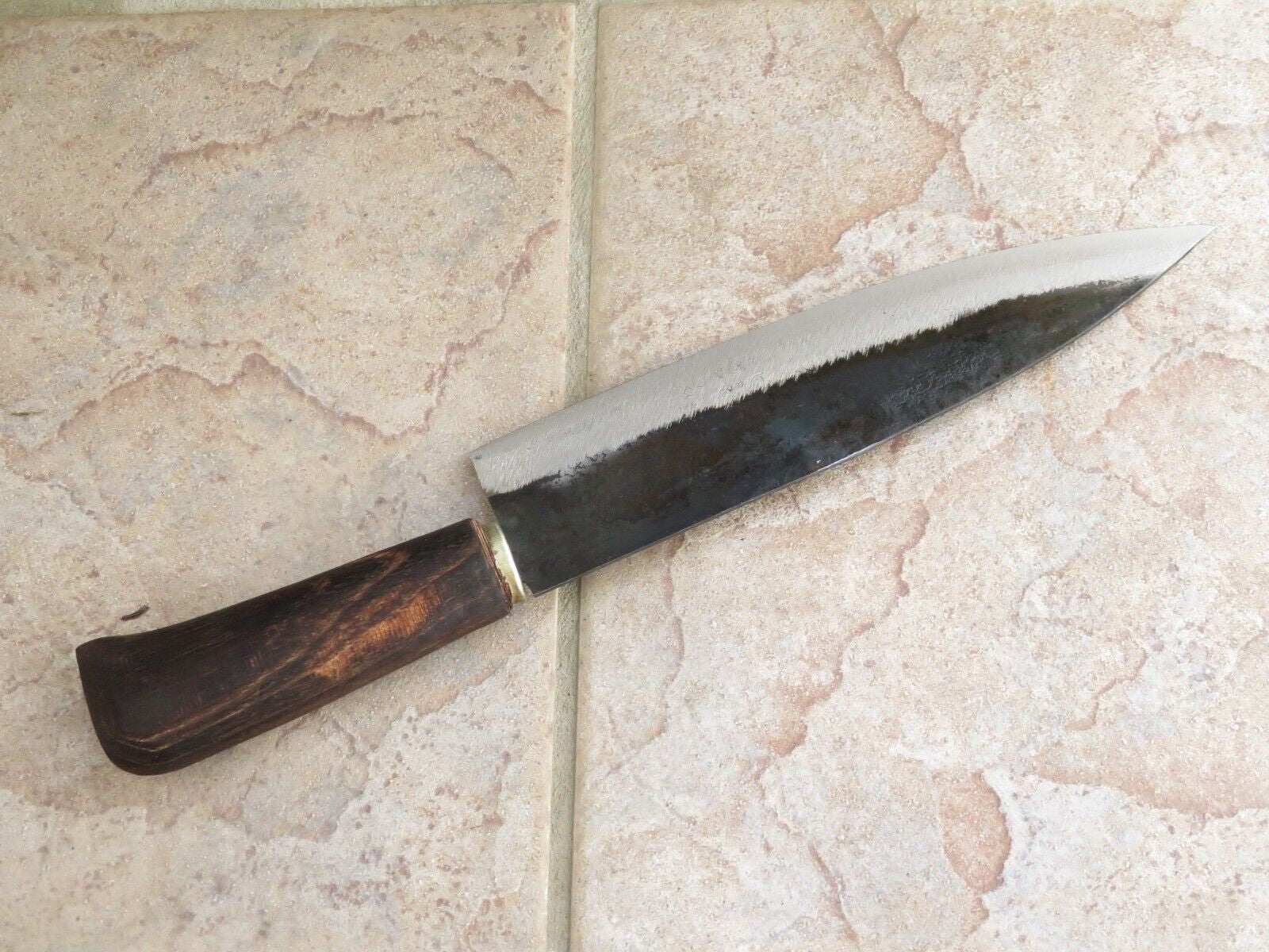 Crude Professional Chef’s Knife with Carbon Steel