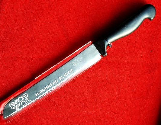 Diamond Cut Bread Knife - Surgical Stainless Steel Blade