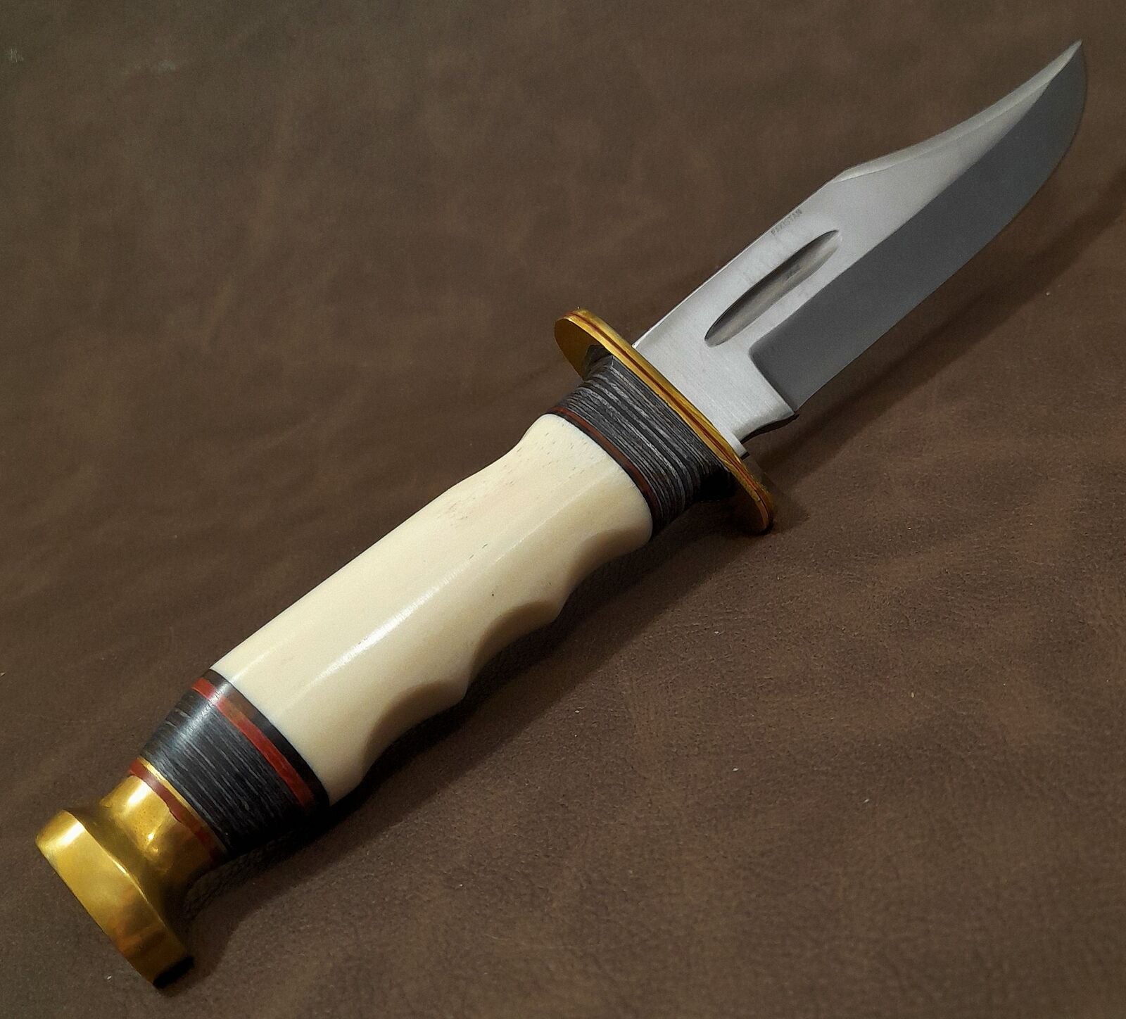 Bowie Knife with Real Bone Handle