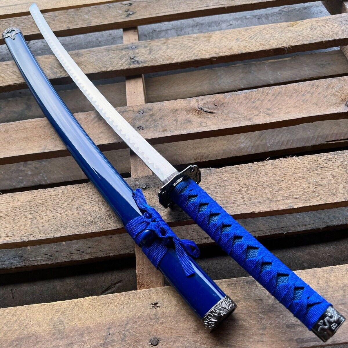 Samurai Katana Sword with Carbon Steel Blade and Scabbard