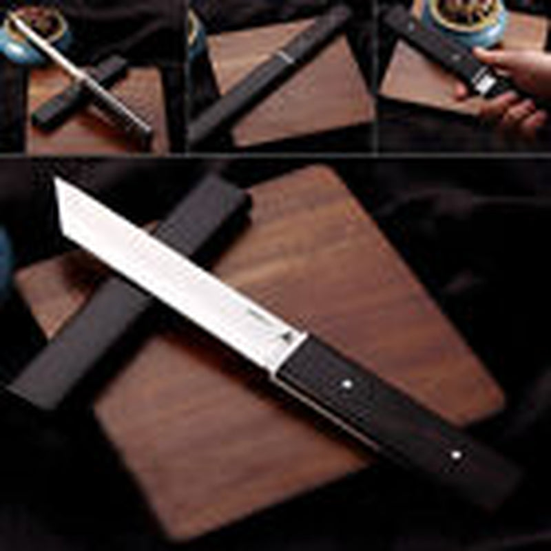 Samurai Tanto Knife with Fixed Blade for Tactical and Hunting