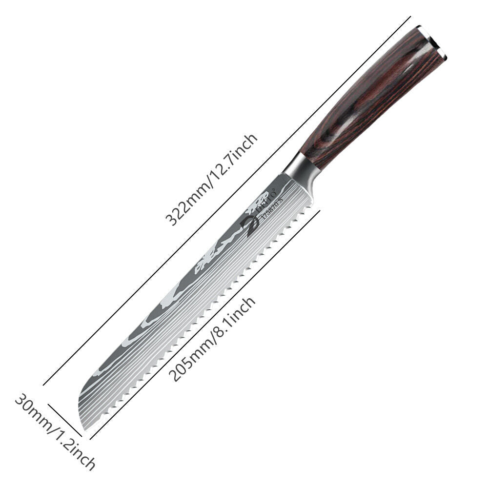 Ultra Sharp Carbon Steel Bread Knife