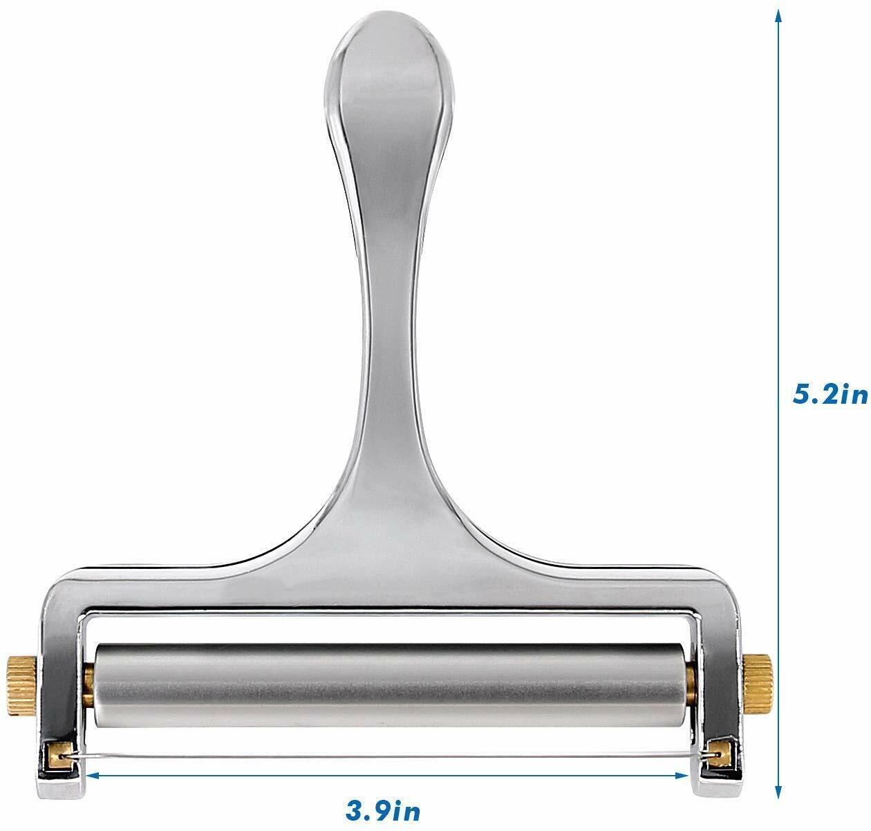 Adjustable Stainless Steel Cheese Slicer with Wire