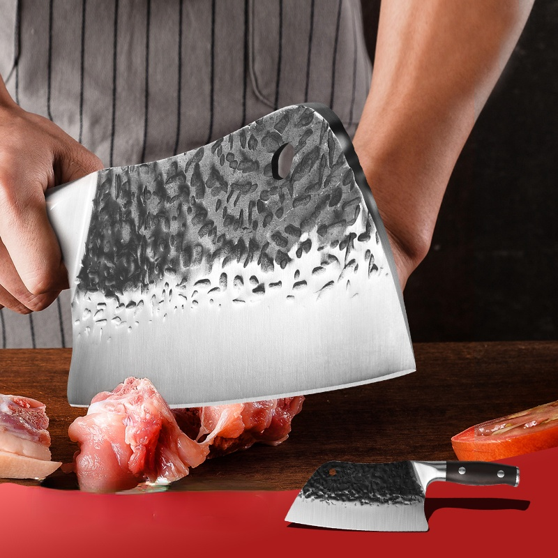 Heavy Duty Chef Cleaver Knife for Butchering and Chopping