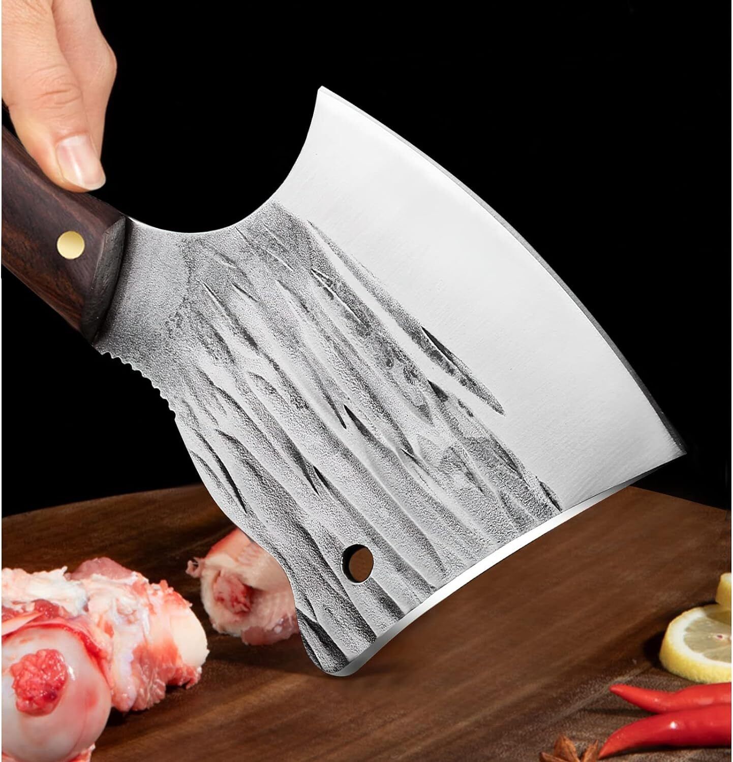 Handmade Chef Cleaver Knife for Butchering and Chopping