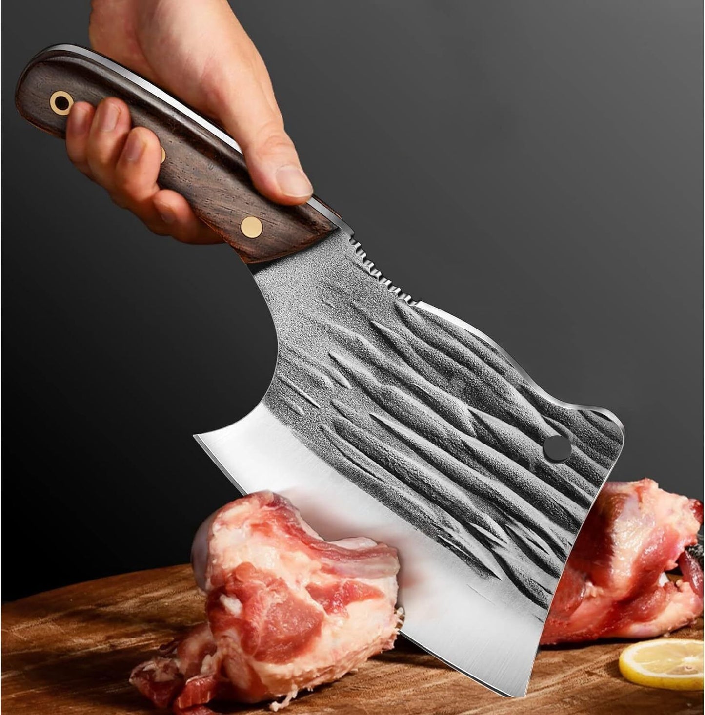 Handmade Chef Cleaver Knife for Butchering and Chopping