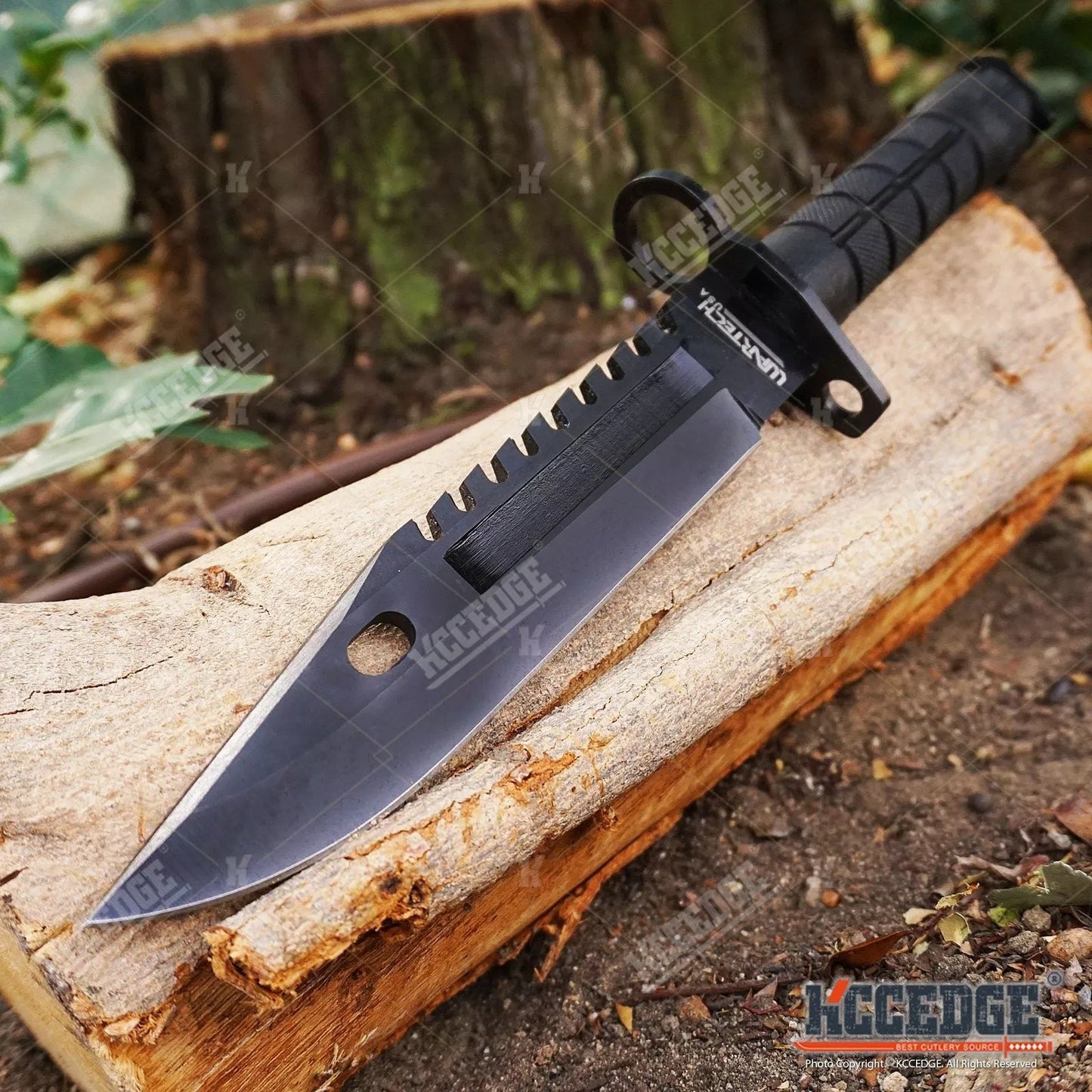 M9 Bayonet Knife Tactical Survival Saw Back with Scabbard & Wire Cutter