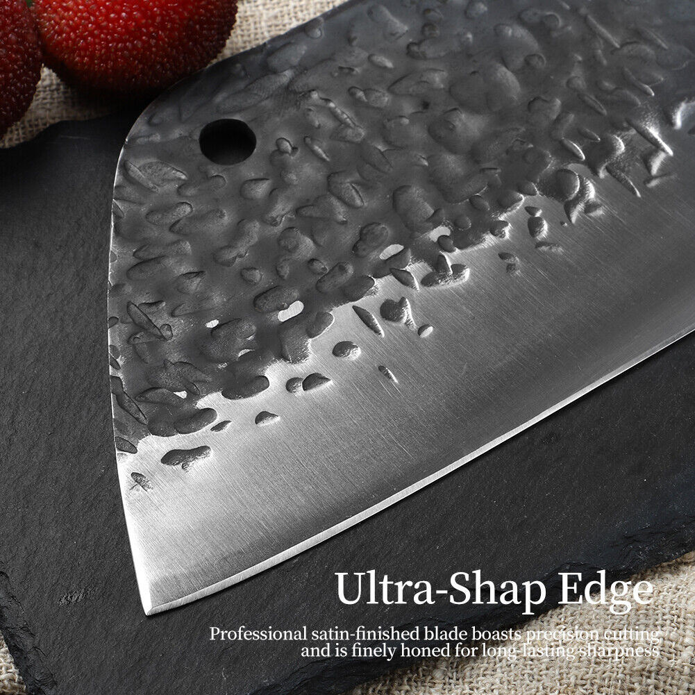 Heavy Duty Chef Cleaver Knife for Butchering and Chopping