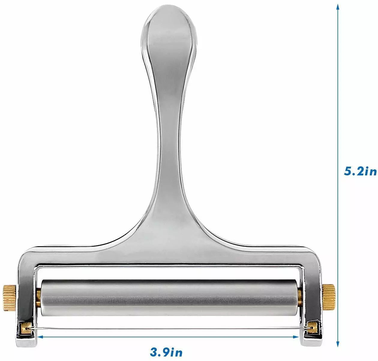 Stainless Steel Cheese Slicer with Adjustable Thickness Wire