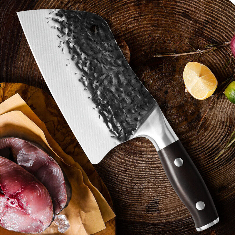 Heavy Duty Chef Cleaver Knife for Butchering and Chopping