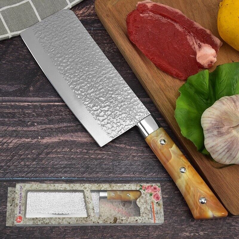 Stainless Steel Chef Cleaver Knife for Professional Kitchens