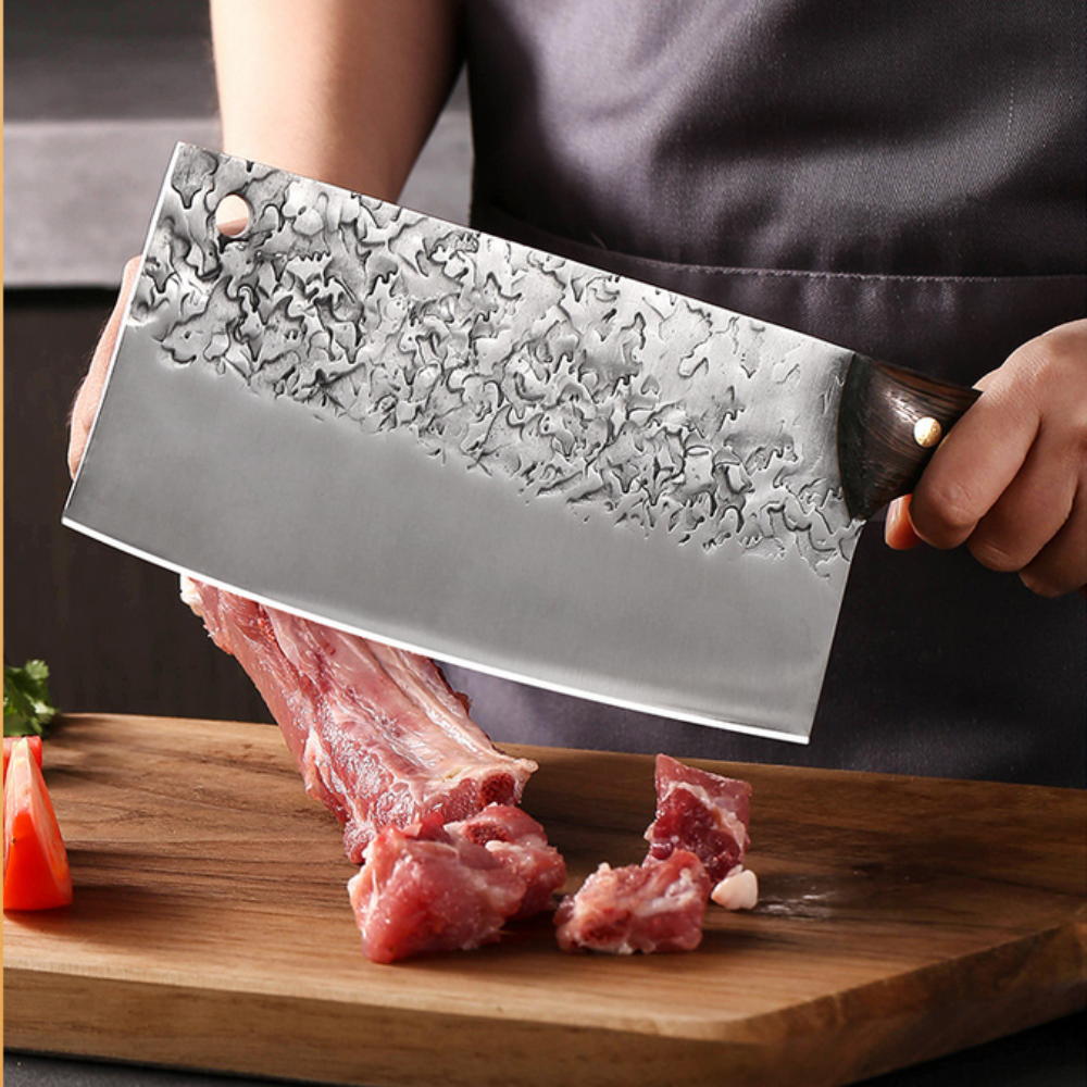 Heavy Duty Chef Cleaver Knife for Butchering and Chopping