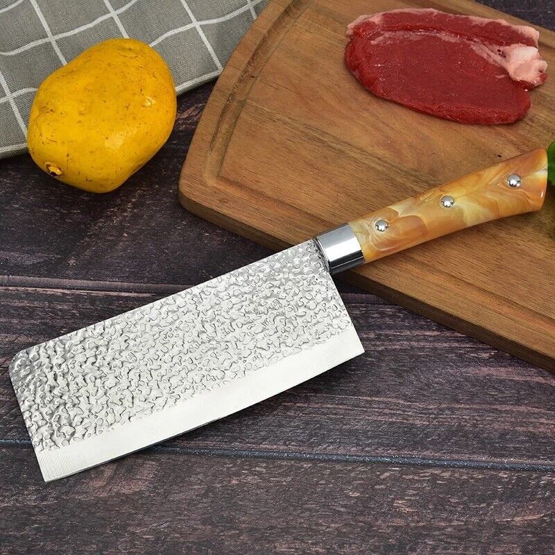 Stainless Steel Chef Cleaver Knife for Professional Kitchens