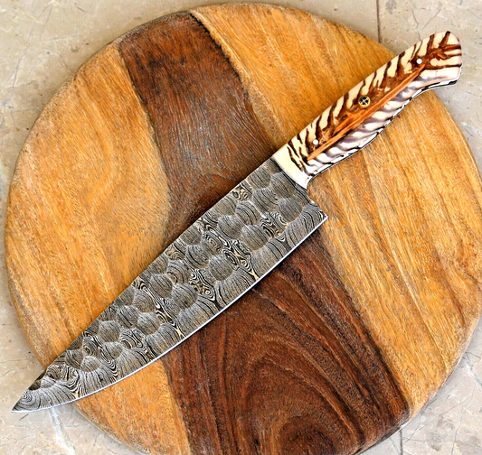 Custom Damascus Chef Knife for Kitchen Cutlery