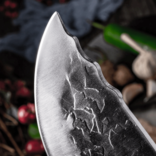 Serbian Chef Cleaver Knife with Carbon Steel Blade