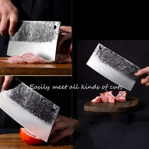 Heavy Duty Chef Cleaver Knife for Butchering and Chopping