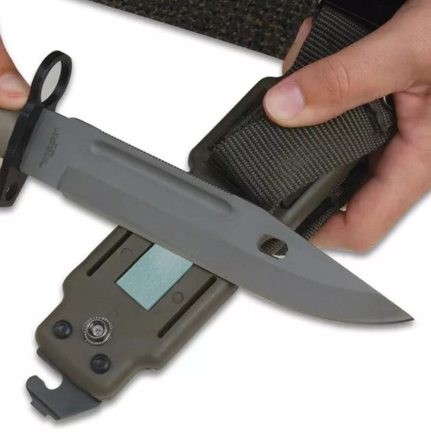 M9 Bayonet Knife Survival with Scabbard and AR Wire Cutter